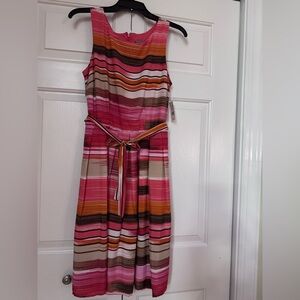 Rabbit Rabbit Rabbit Red Orange Sleeveless Sundress-NWT